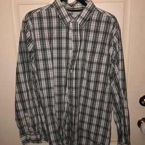 Men’s long sleeve button up.
